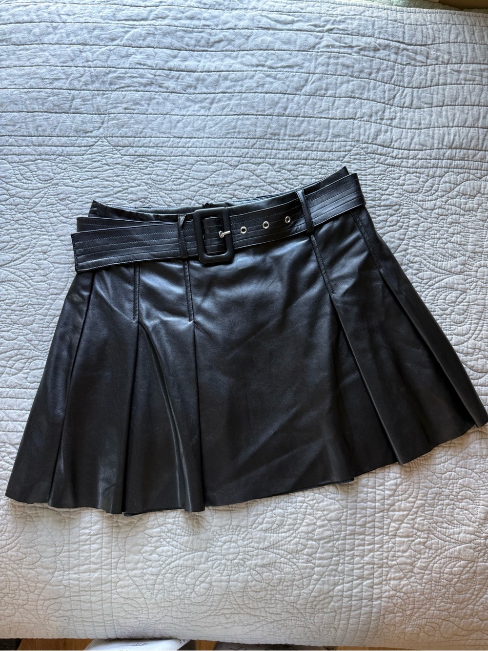 Faux Leather Skirt